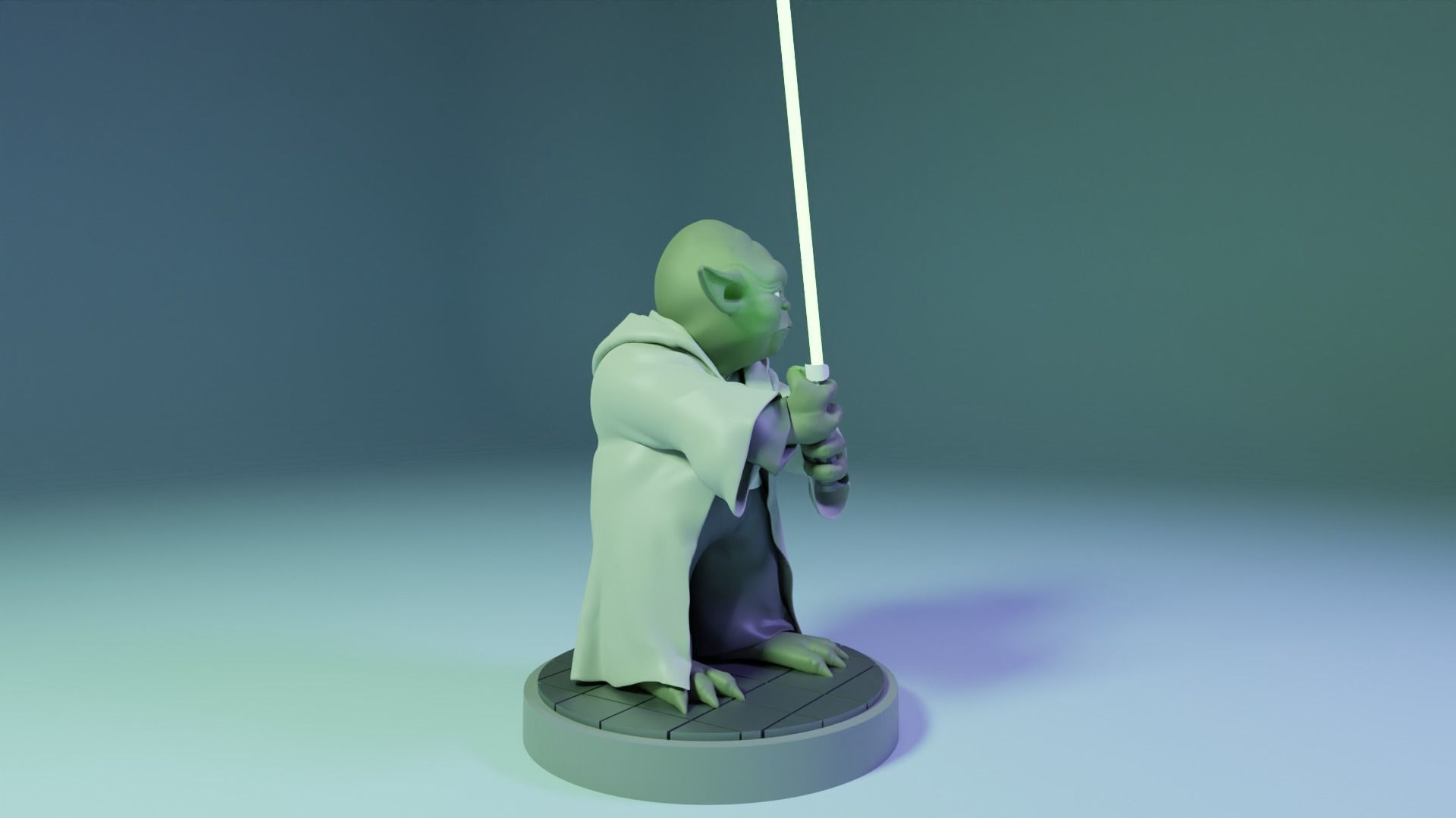 Star wars Yoda 3D print model_12
