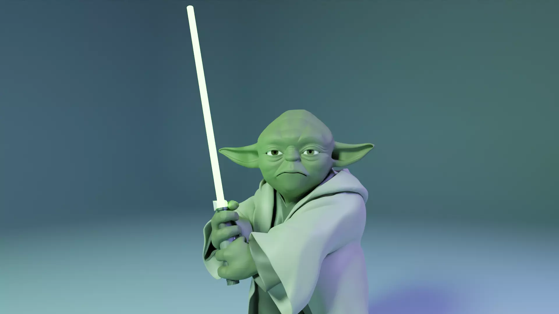 Star wars Yoda 3D print model_0