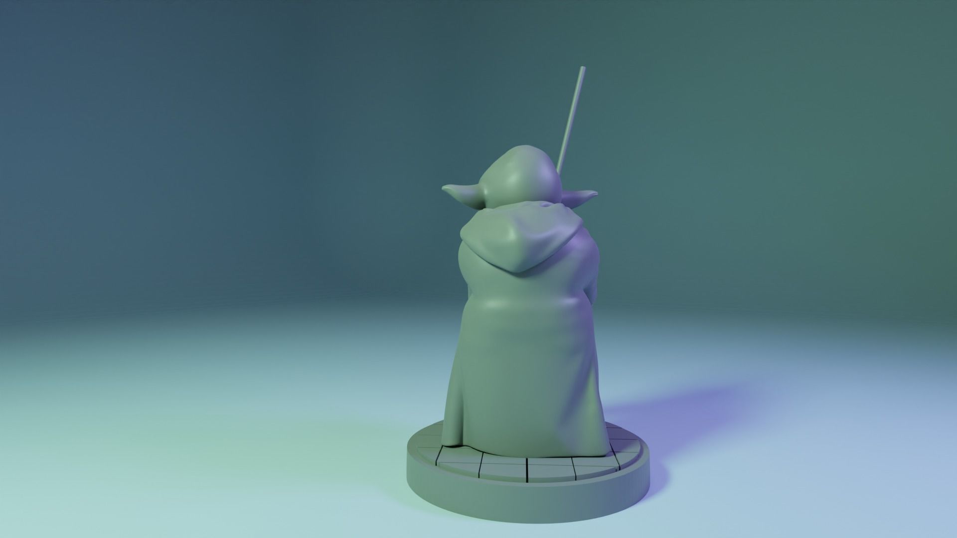 Star wars Yoda 3D print model_9