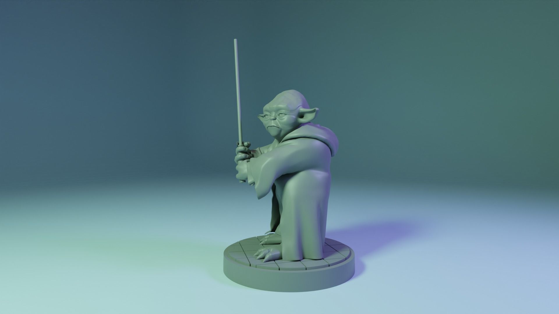 Star wars Yoda 3D print model_5
