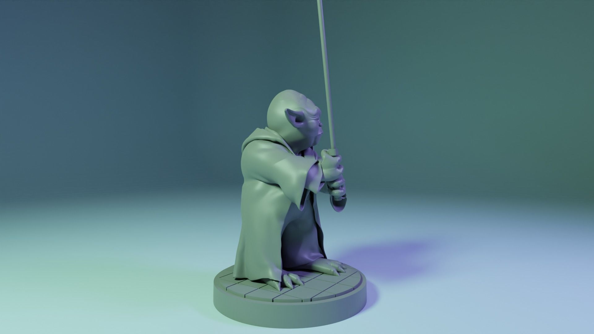 Star wars Yoda 3D print model_13
