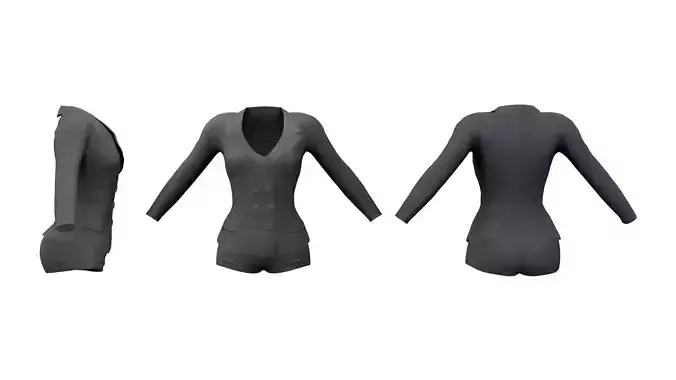 Ladies Mini Shorts and Jacket Suit