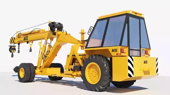 HYDRAULIC MOBILE CRANE -3D Model 3D model
