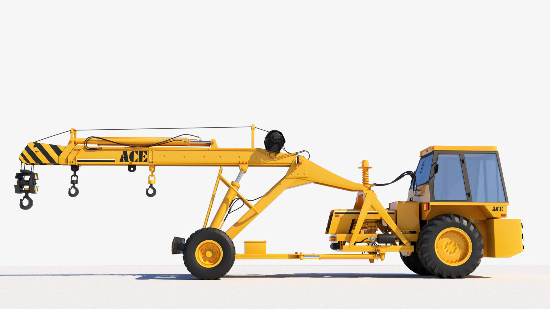 HYDRAULIC MOBILE CRANE -3D Model 3D model 3D model_1