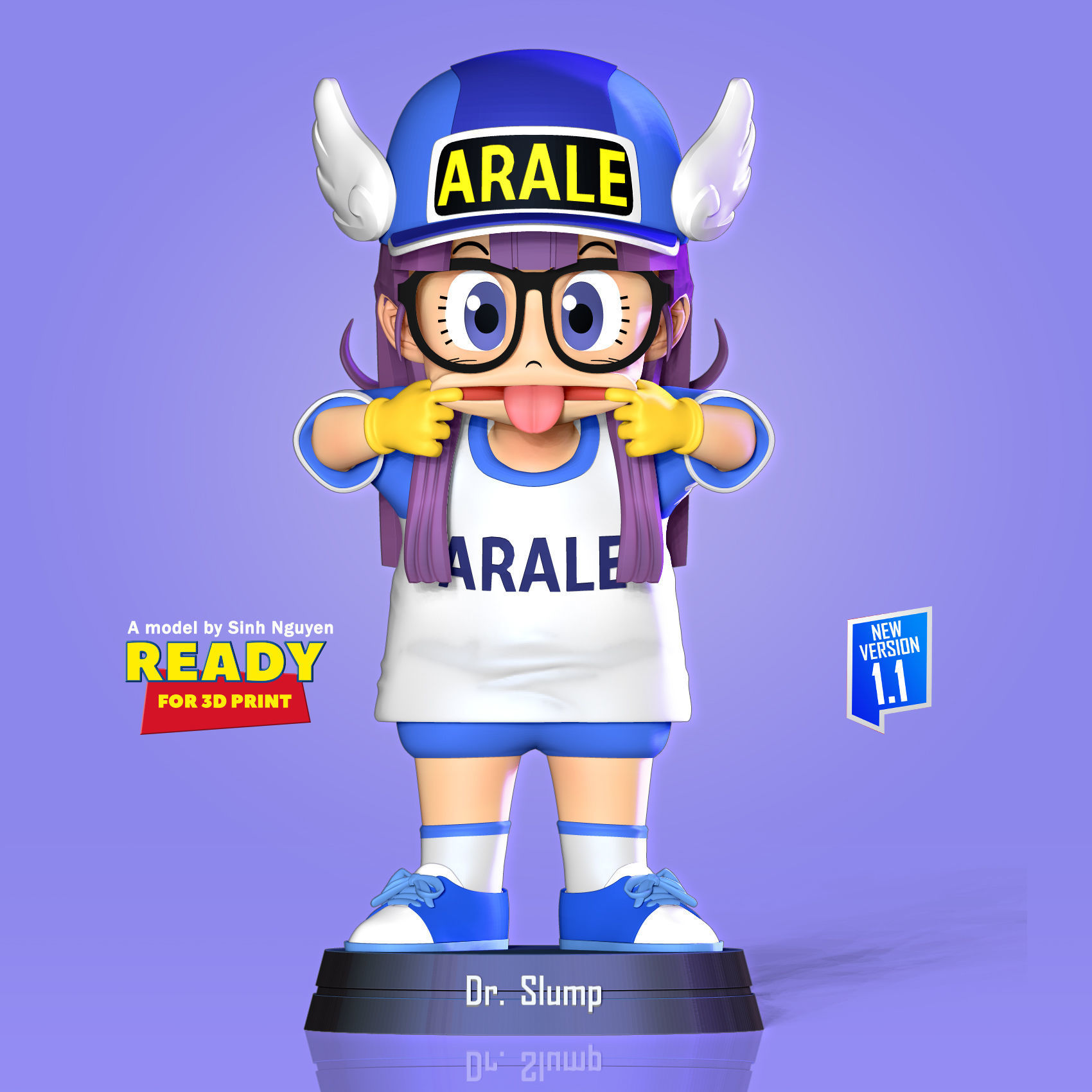 Naughty Arale Norimaki 3D print model_5