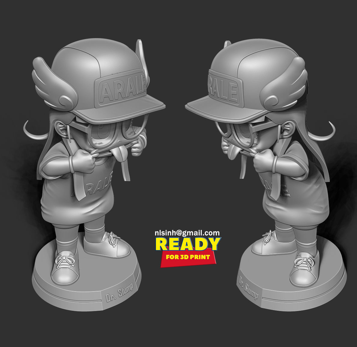 Naughty Arale Norimaki 3D print model_7