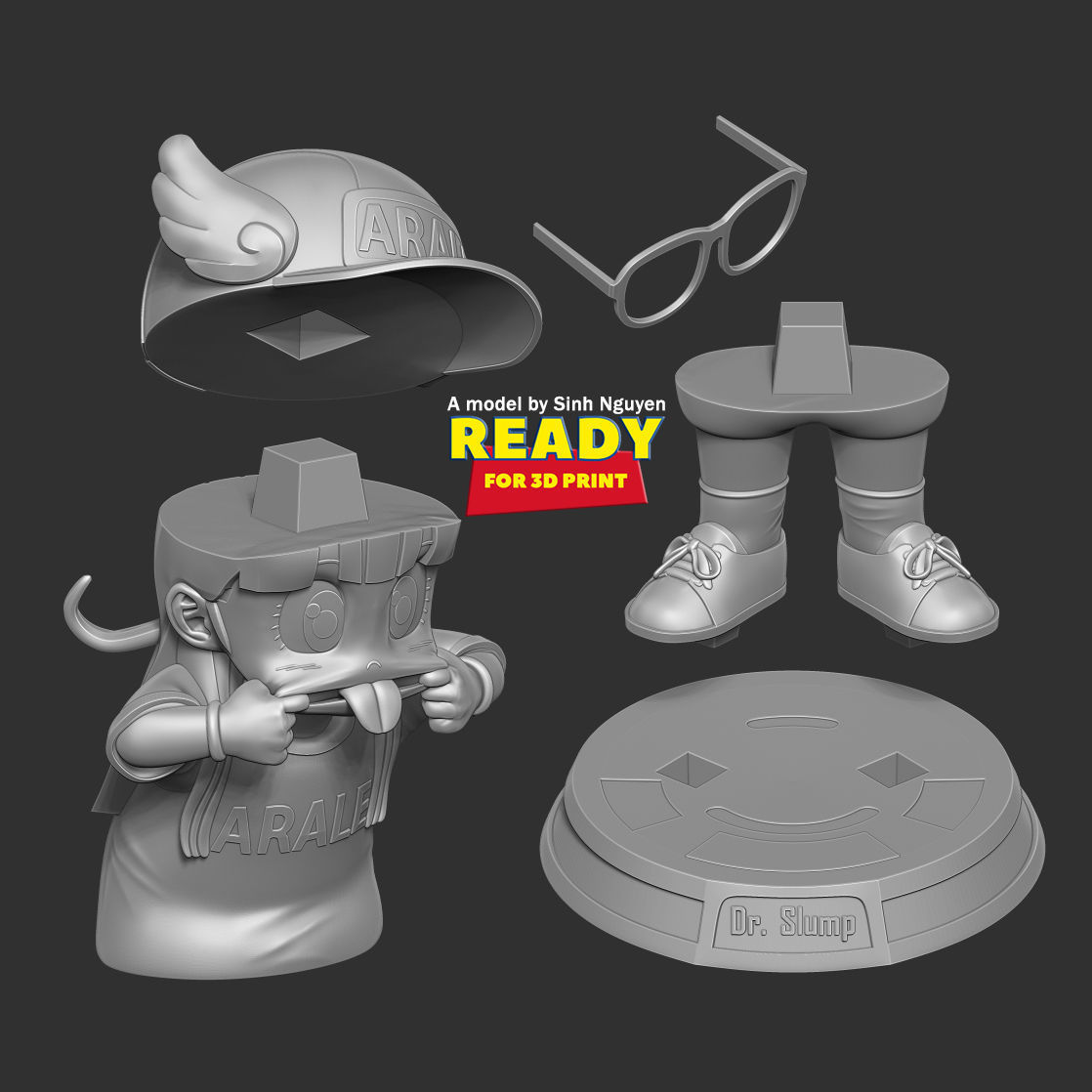 Naughty Arale Norimaki 3D print model_2