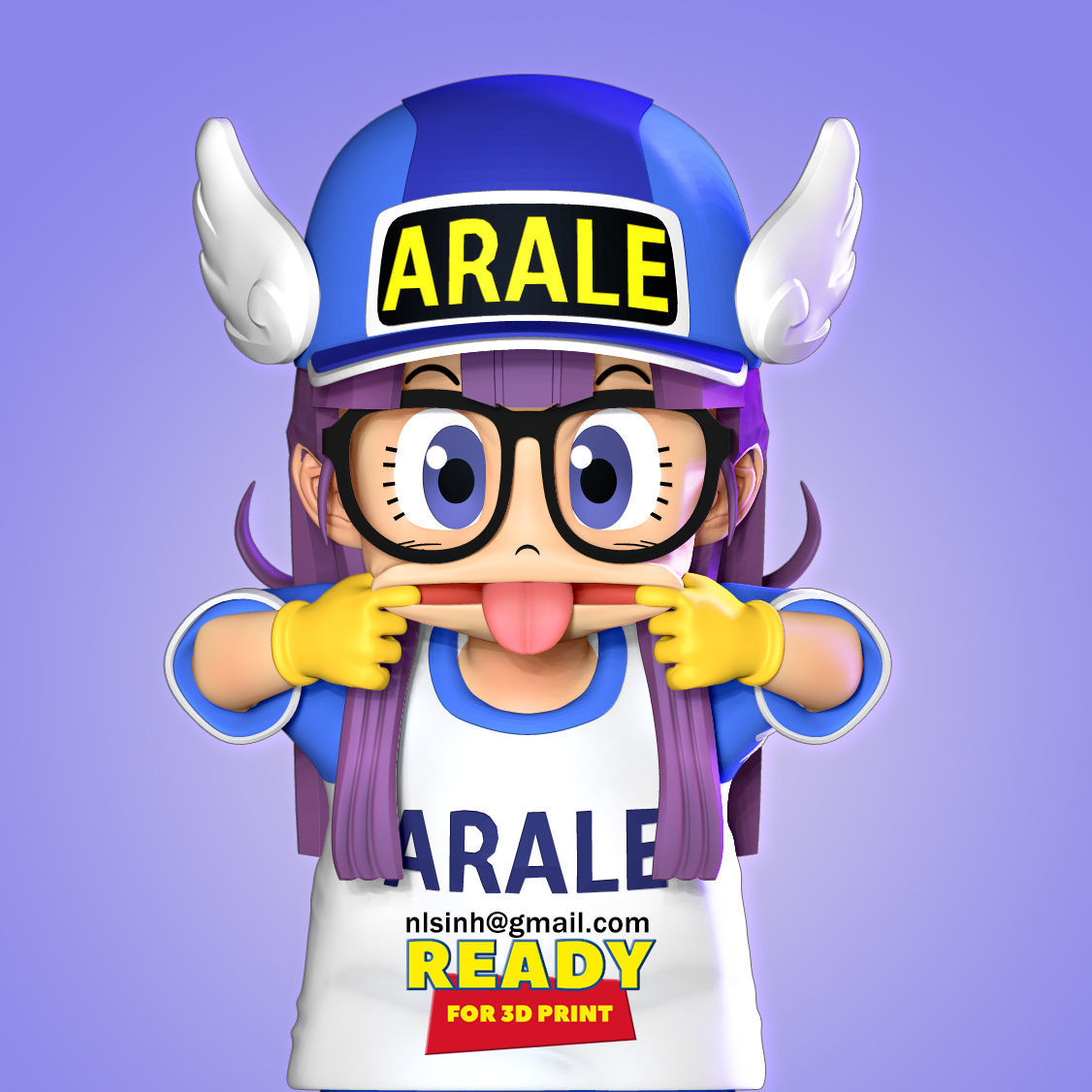 Naughty Arale Norimaki 3D print model_6