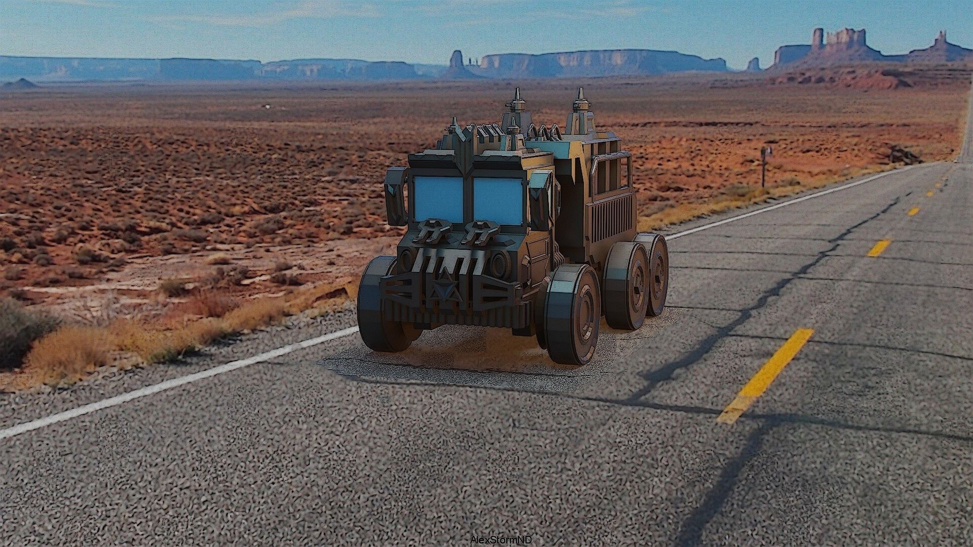 Prototype Military Truck 3D print model