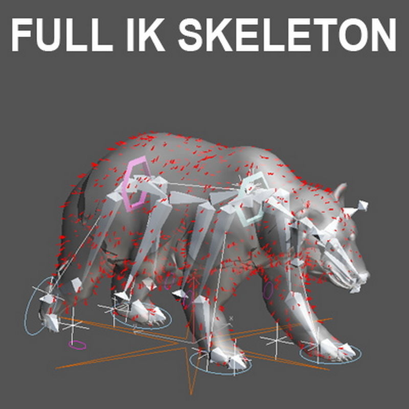 Pack - Bears Animated 3D model_7