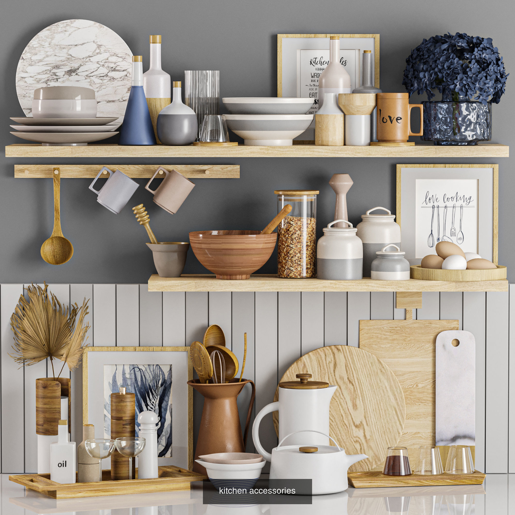 kitchen accessories 3D Model Collection_3