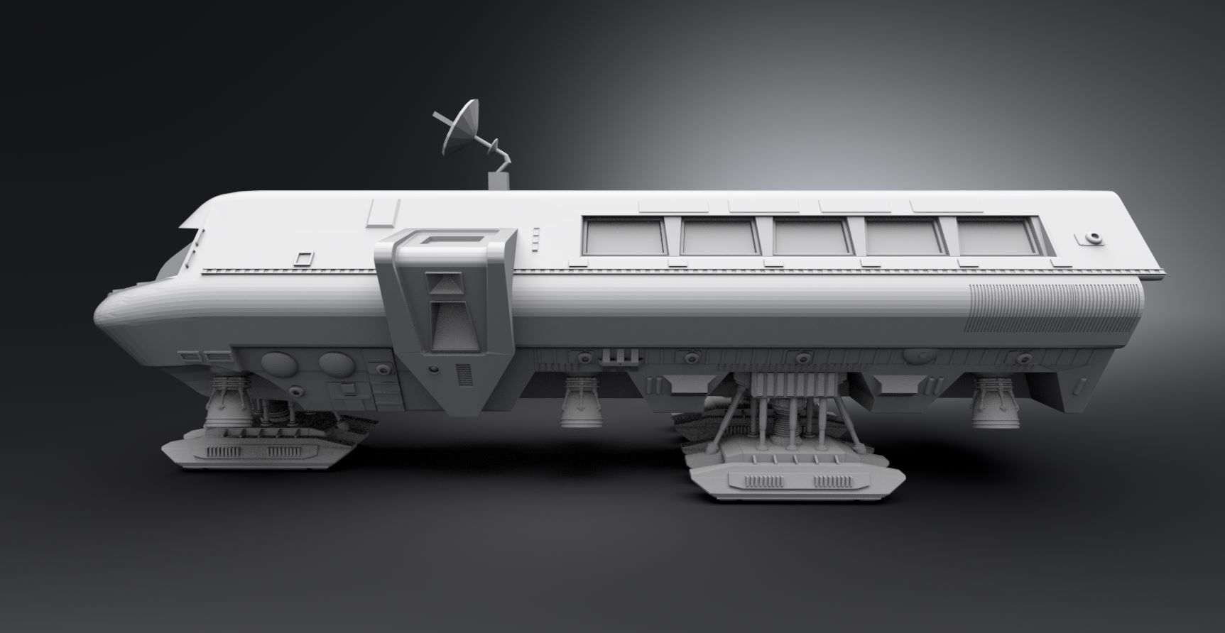 Moonbus Scale model   3D print model_1