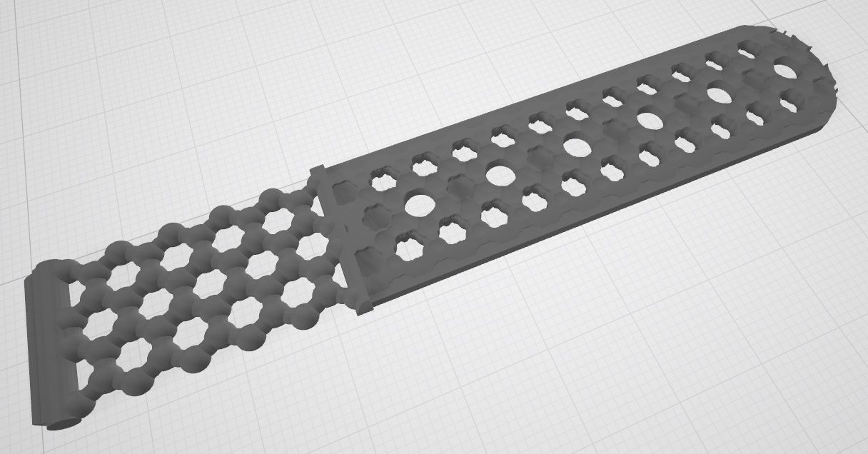 Watchband Graphene female size 3D print model_3