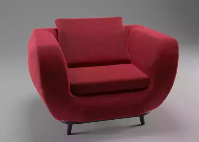 Single Sofa 3D-Model
