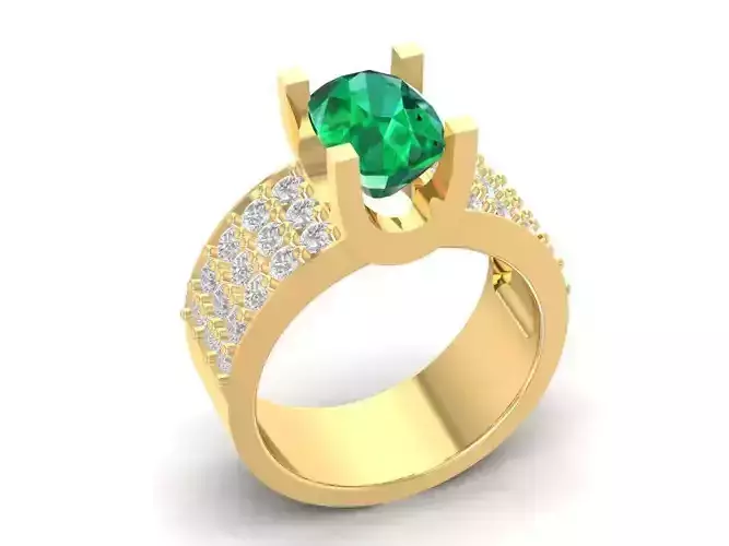 Oval Diamond Engagement Ring for Women 731