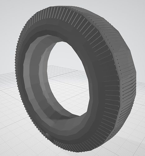 Tire for vintage wired RC car D35X10 mm 3D print model