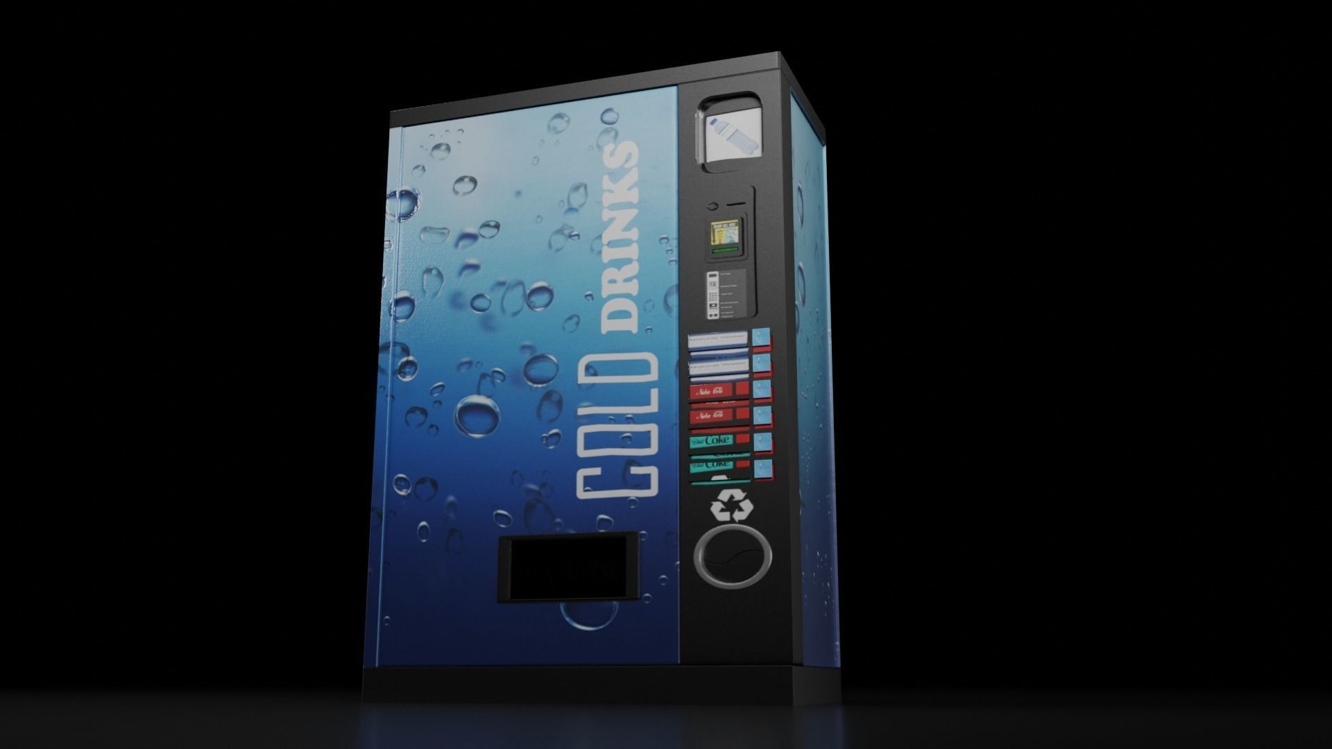 Vending Machine Collection- Pack of 4 Low-poly 3D model_6