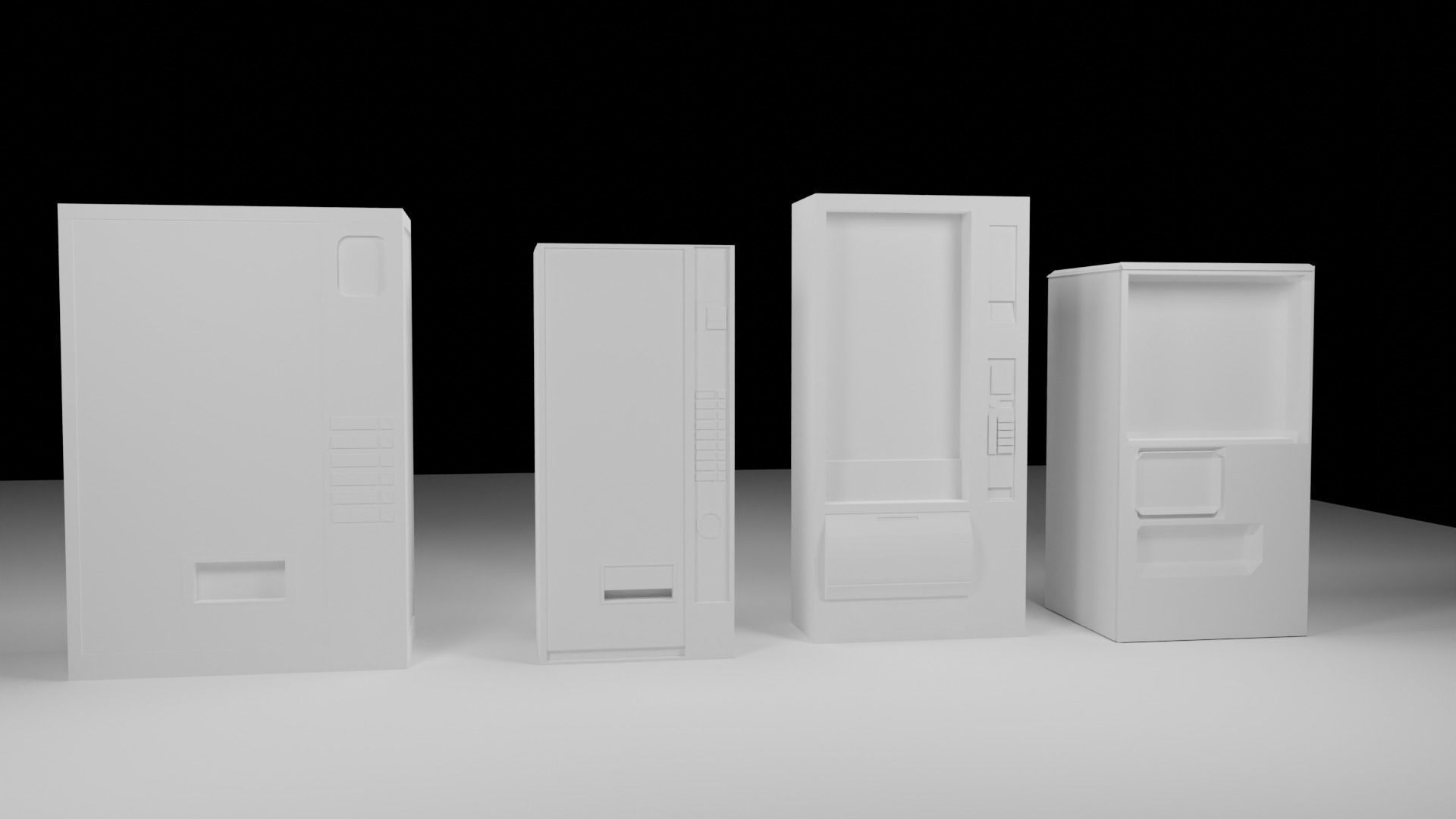 Vending Machine Collection- Pack of 4 Low-poly 3D model_10