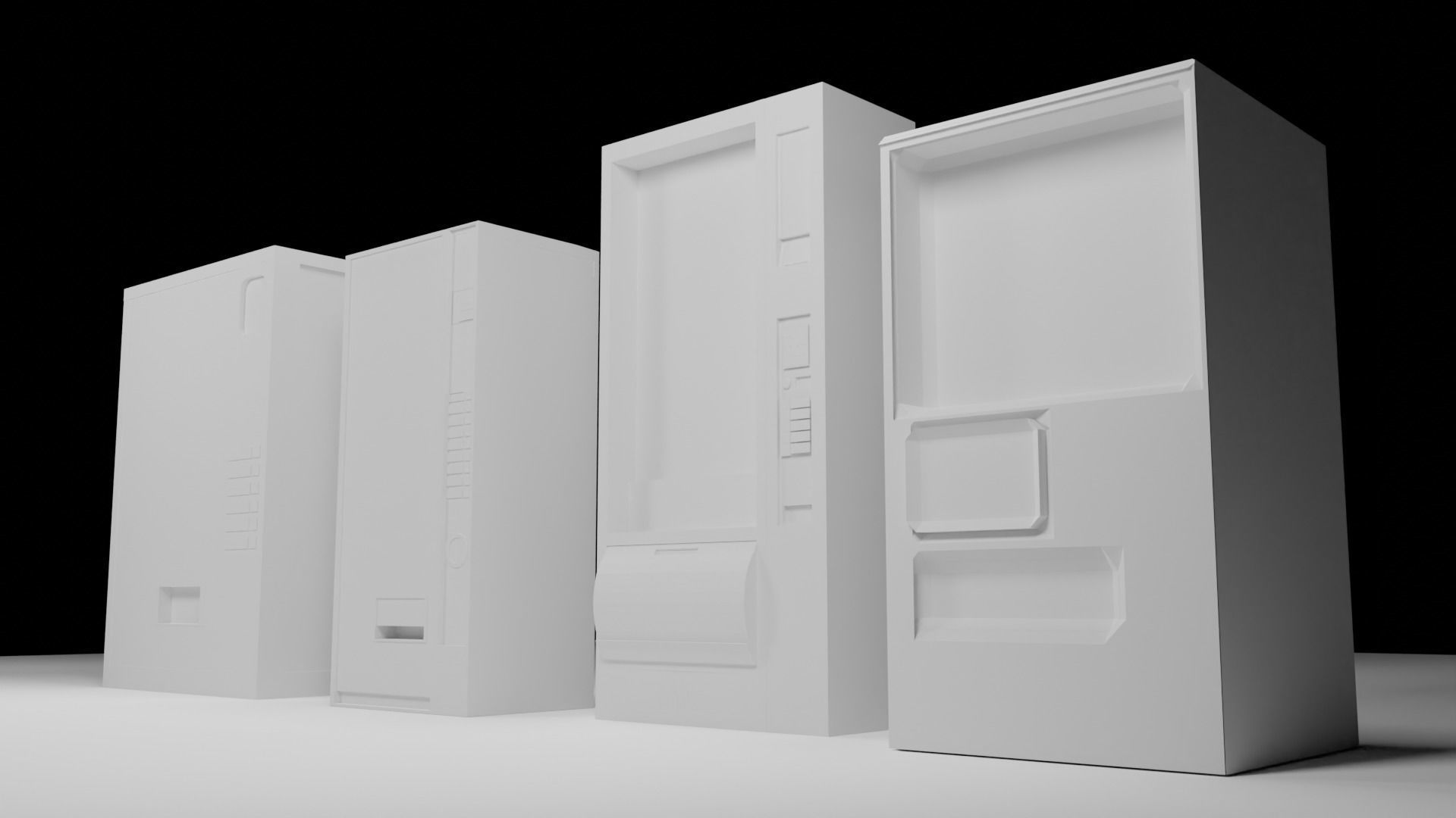 Vending Machine Collection- Pack of 4 Low-poly 3D model_9