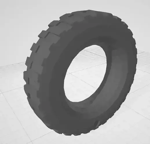 Tire for vintage wired RC car D40X10 mm 3D print model