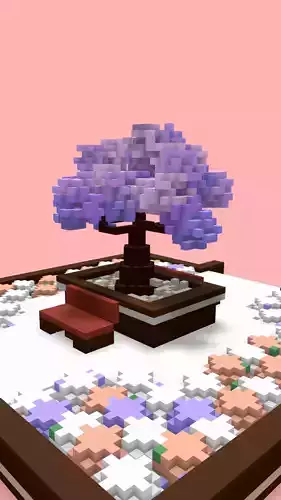 Voxel  sakara garden 