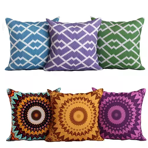 Lucca Throw Pillow 3D model