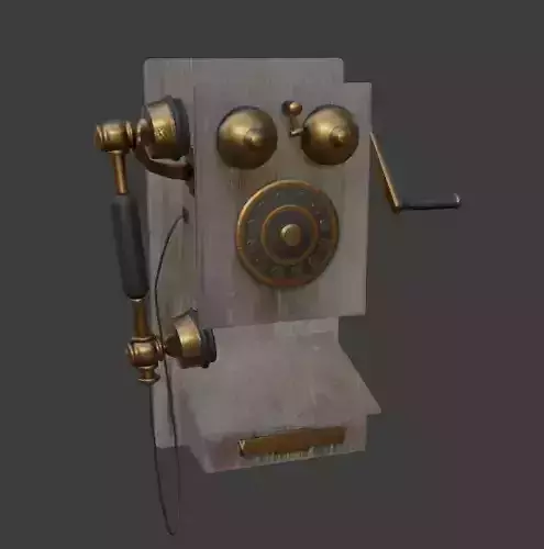 Old-vintage Rotary Wall Telephone by 6organ