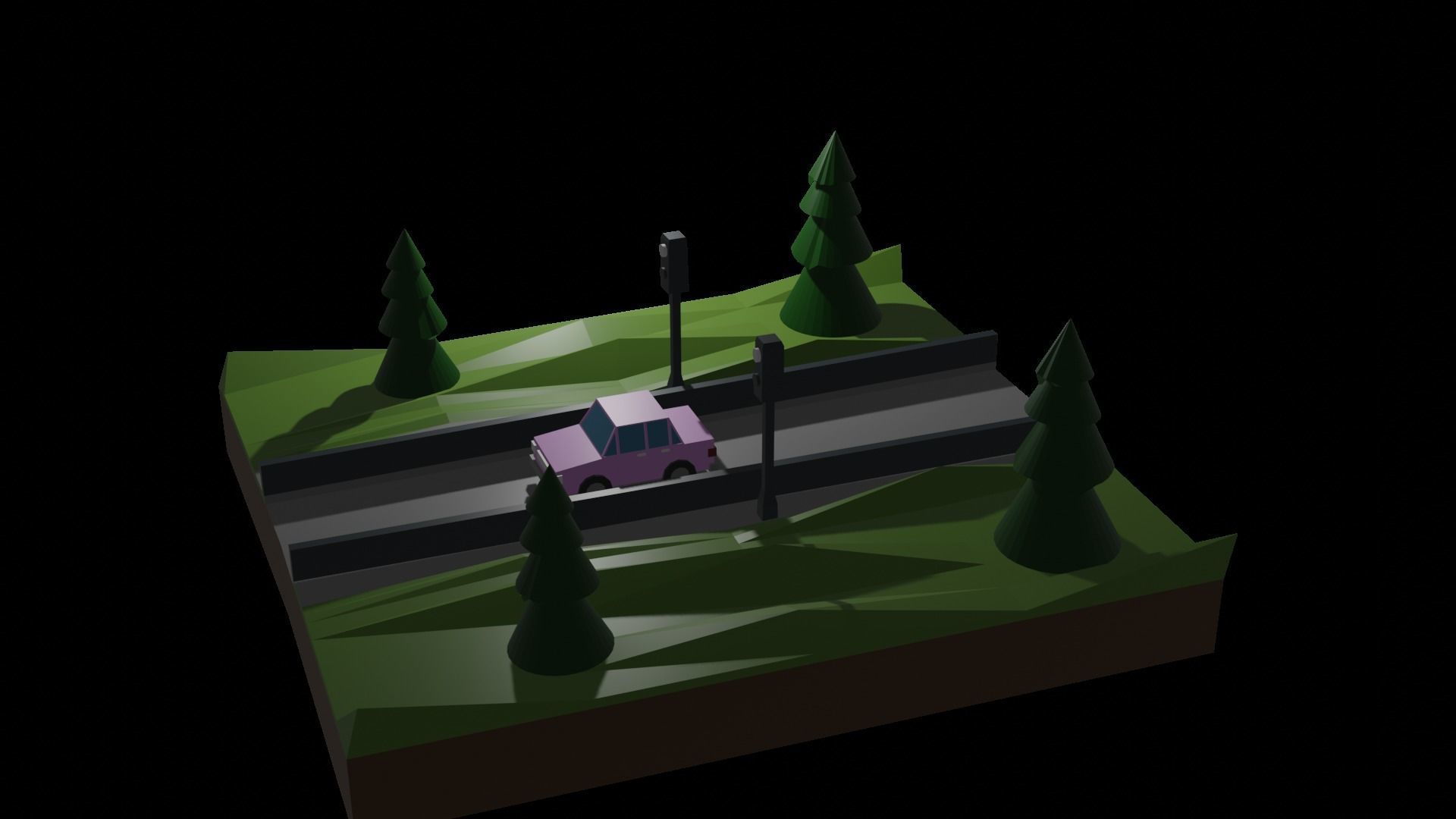 Low Poly Cute Car Game Assets Low-poly 3D model_3