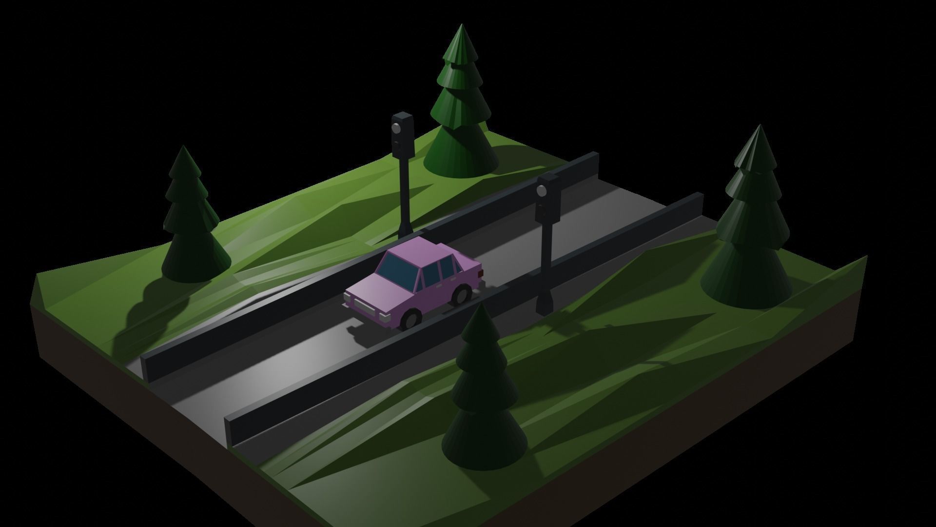 Low Poly Cute Car Game Assets Low-poly 3D model_2