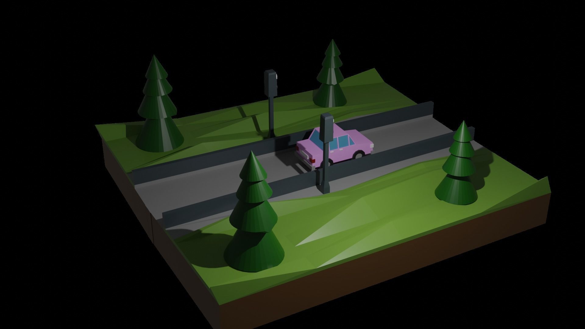 Low Poly Cute Car Game Assets Low-poly 3D model_1