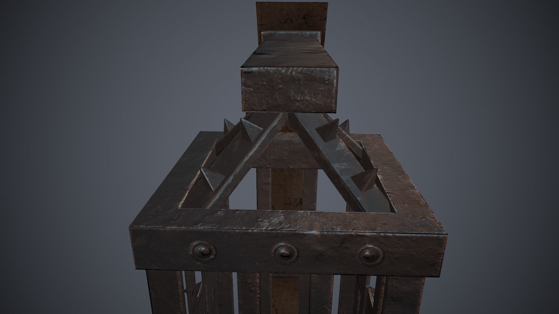 Hanging cage Free low-poly 3D model_6