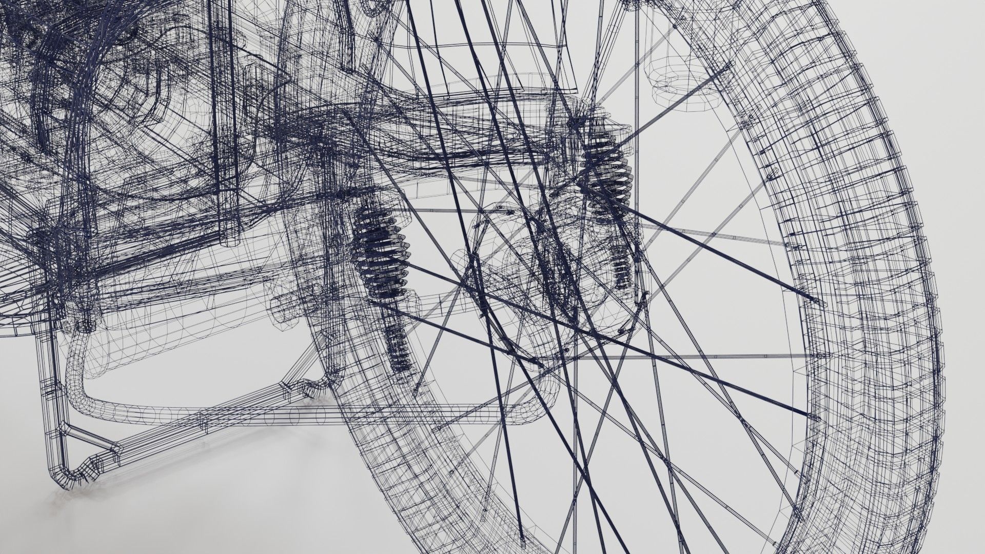 1921 Ner-a-car classic bike black PBR textured model 3D model_17