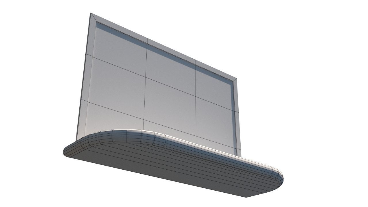 bathroom mirror Low-poly 3D model_8