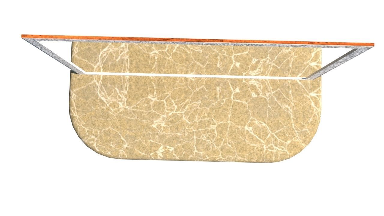 bathroom mirror Low-poly 3D model_4