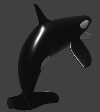 Orca Whale Low-poly 3D model_14
