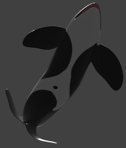 Orca Whale Low-poly 3D model_13