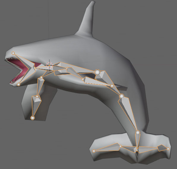 Orca Whale Low-poly 3D model_16