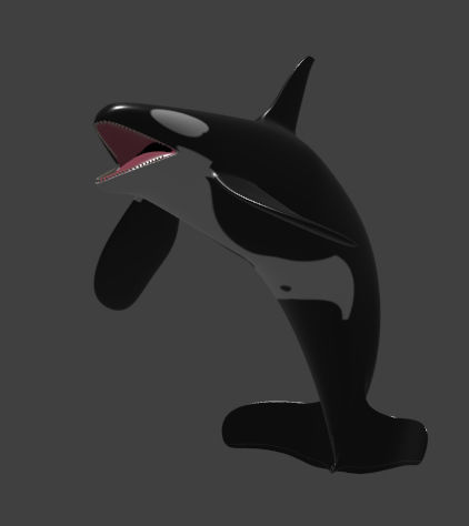 Orca Whale Low-poly 3D model_15