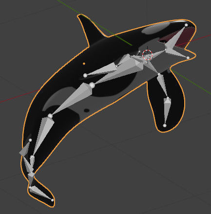 Orca Whale Low-poly 3D model_11
