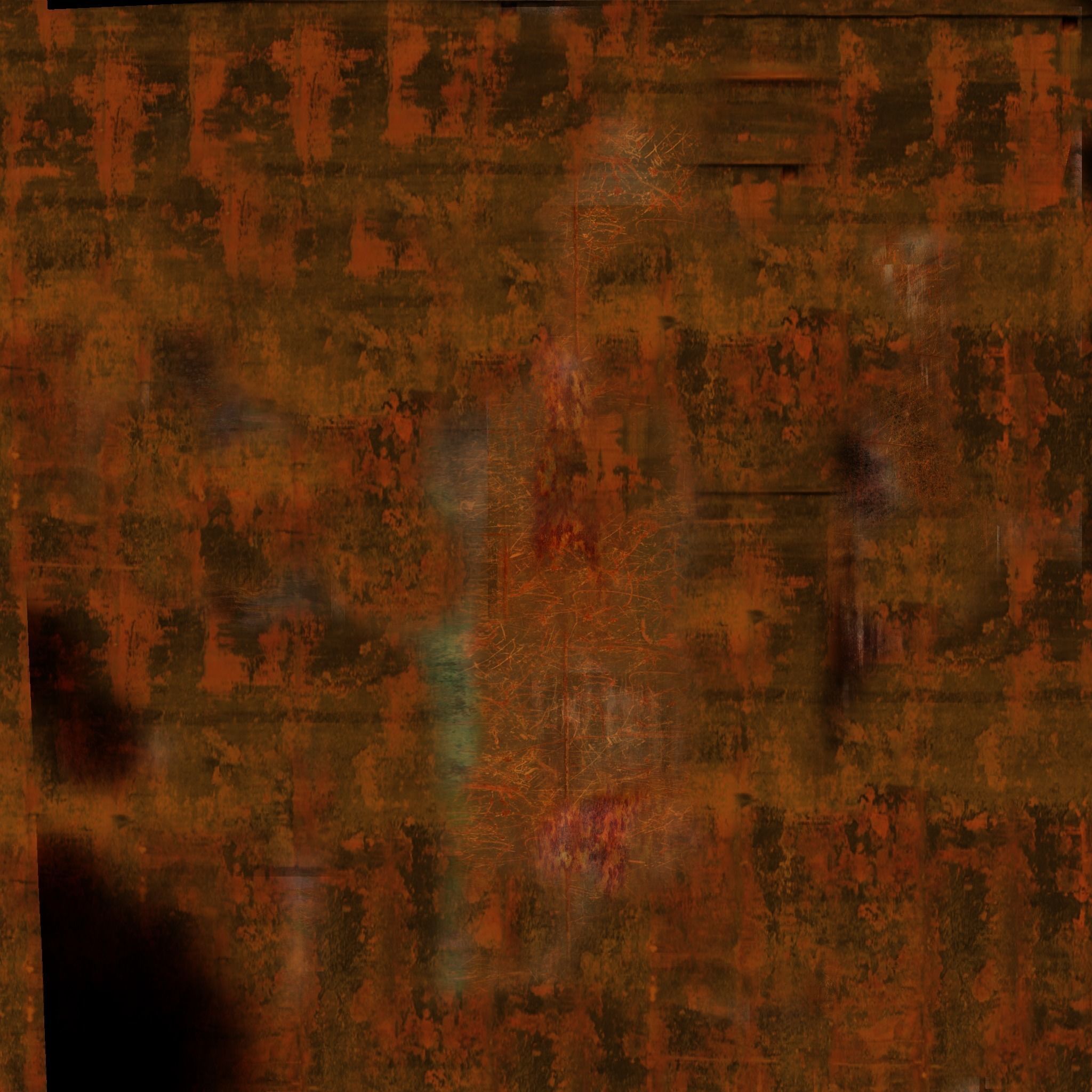 Barges Set three rusty containers Low-poly 3D model_9