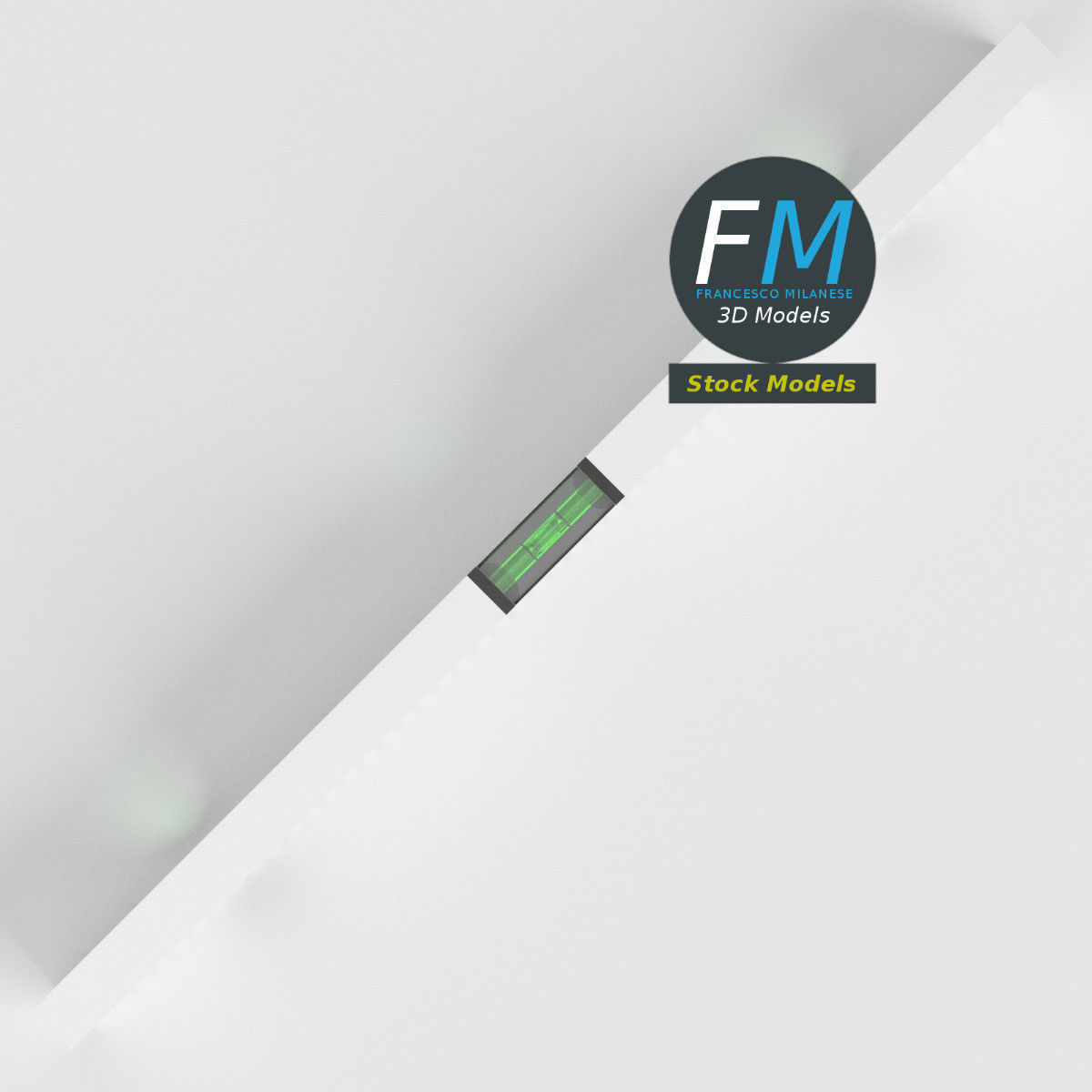 Spirit level 3D model_6