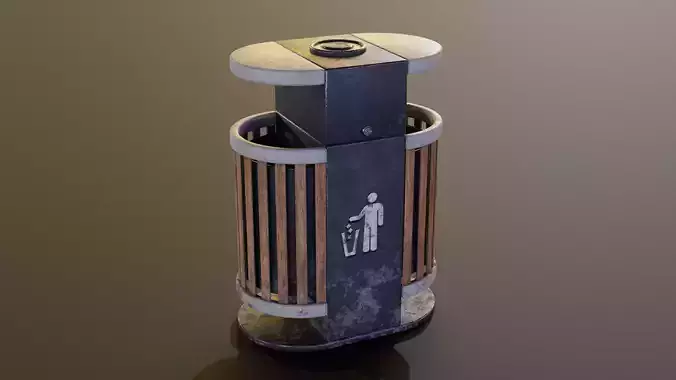Outdoor Trash Bin