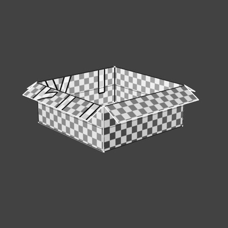 Cardboard boxes 06 3D Model Collection_20