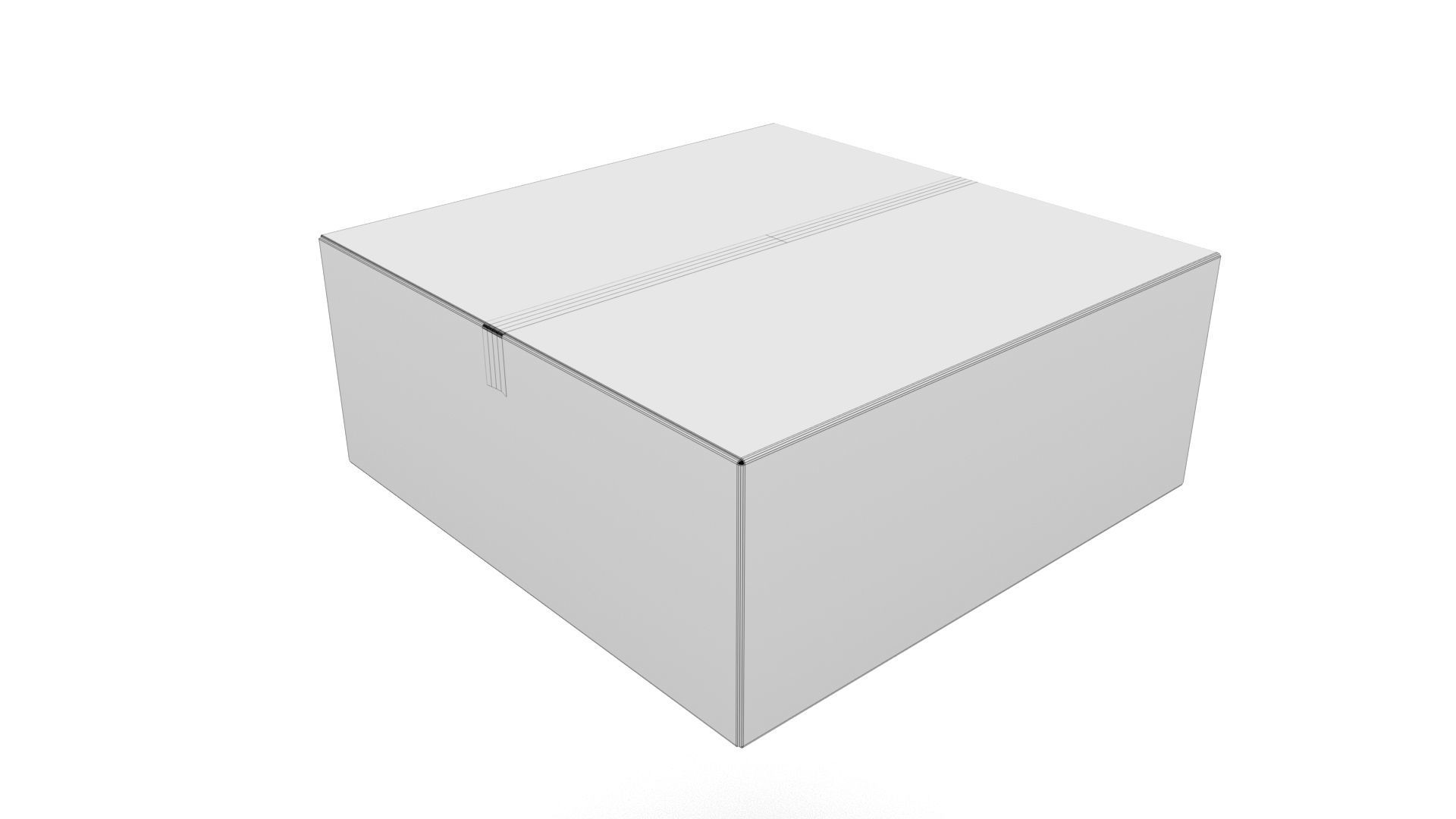 Cardboard boxes 06 3D Model Collection_7