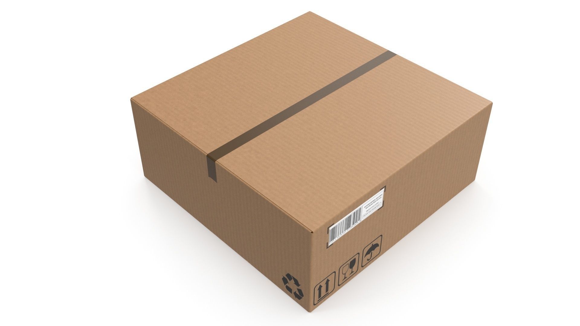 Cardboard boxes 06 3D Model Collection_4