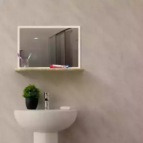bathroom mirror set