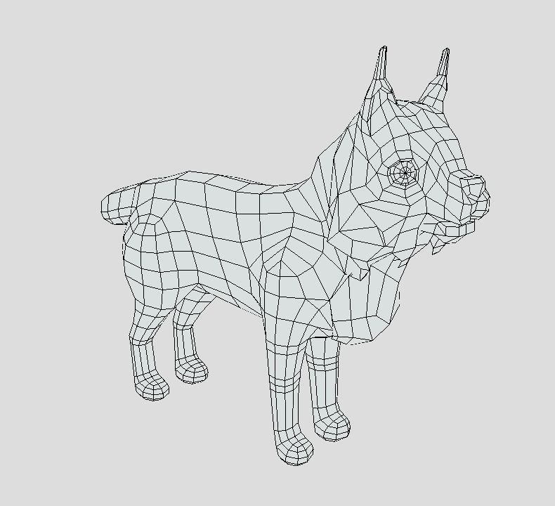 Lynx game-ready Low-poly 3D model_1