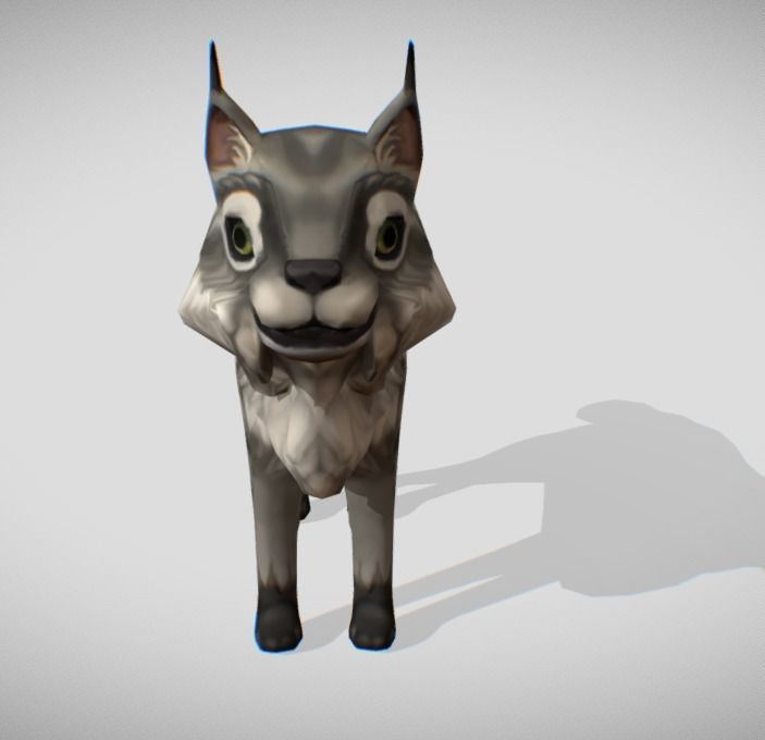 Lynx game-ready Low-poly 3D model_3