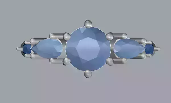 Sterling Silver Five Stone Ring Jewelry