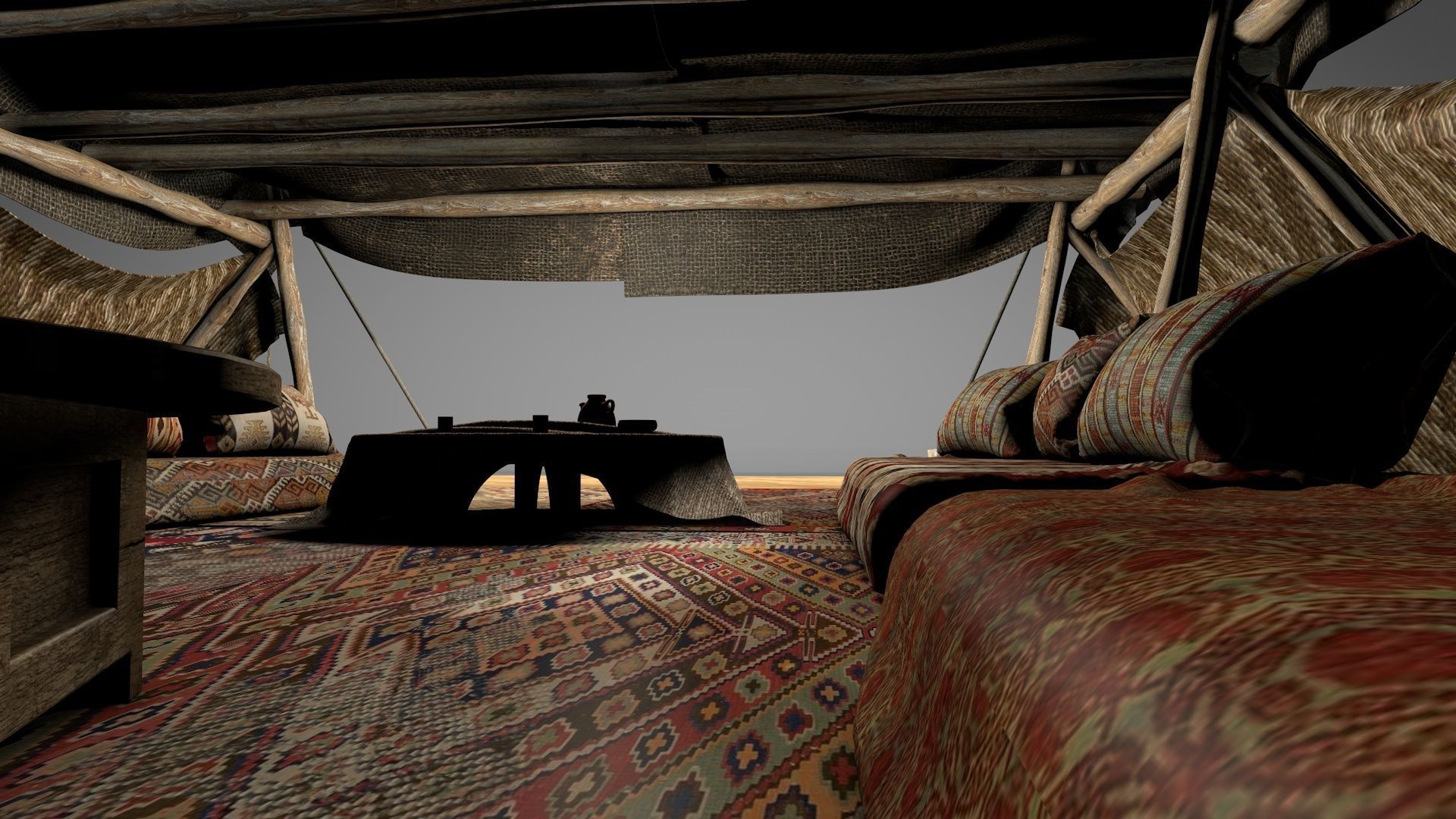 Big Desert Tent 3D model_10